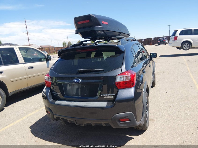 Vin: jf2gpabc6g9263978, lot: 45779456, subaru crosstrek 2.0i premium 20164