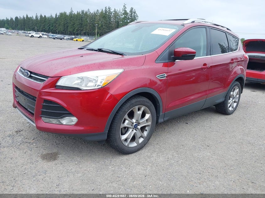 Vin: 1fmcu9j94eud38886, lot: 45779481, ford escape titanium 20142