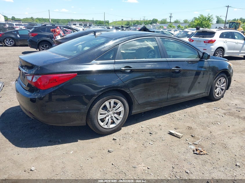 2011 Hyundai Sonata 2.4 Gls black Lot 111045281699 Vin 5NPEB4AC8BH263472