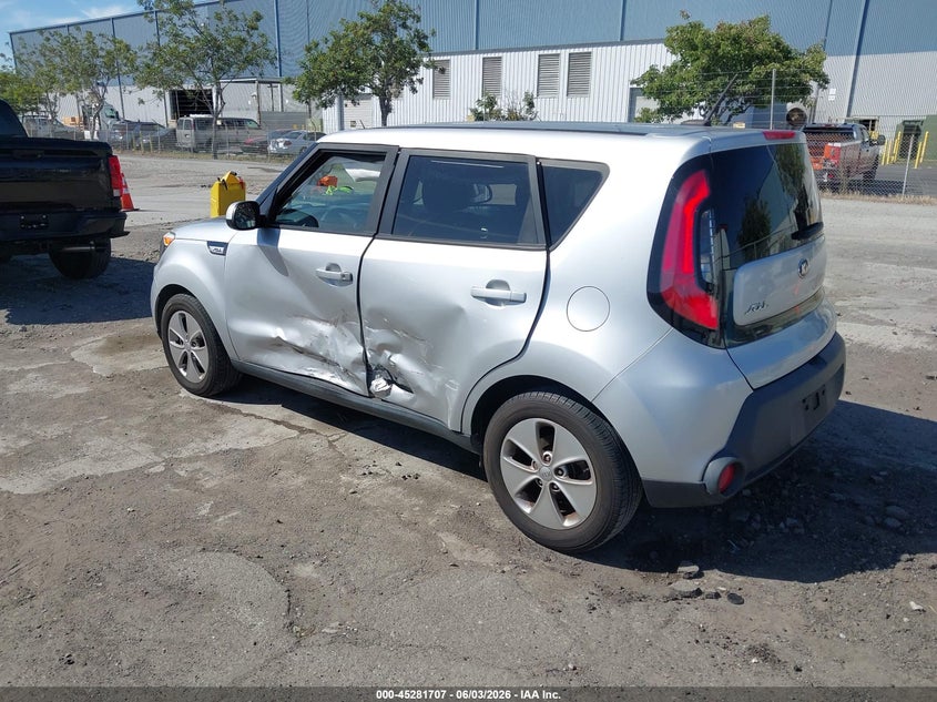Vin: kndjn2a28g7859260, lot: 45779531, kia soul 20163