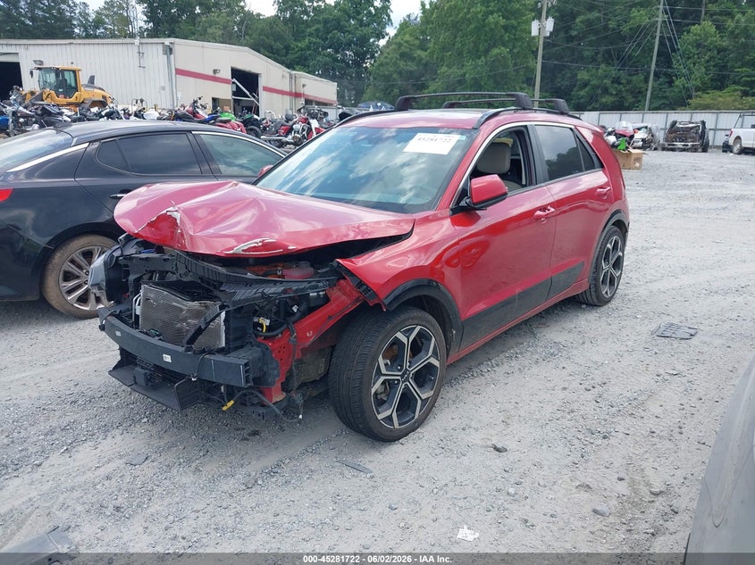 Vin: kndcr3le1p5061365, lot: 45779546, kia niro ex touring 20232