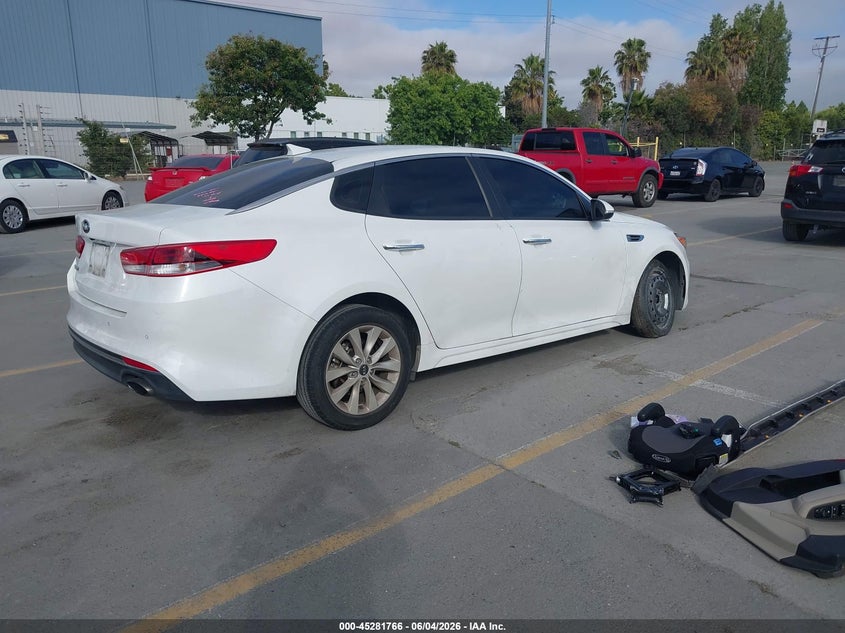 Vin: 5xxgt4l37jg268840, lot: 45779590, kia optima lx 20184