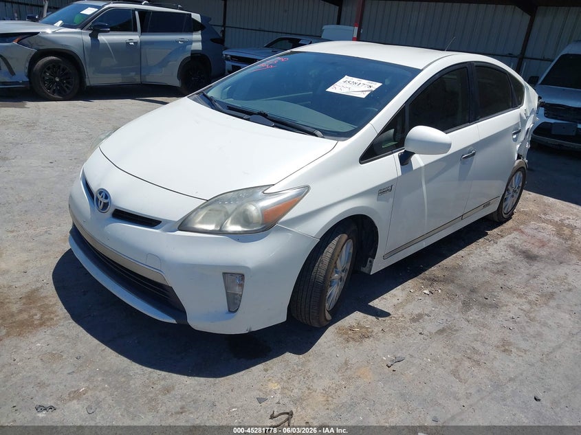 Vin: jtdkn3dp2d3044301, lot: 45779602, toyota prius plug-in 20132