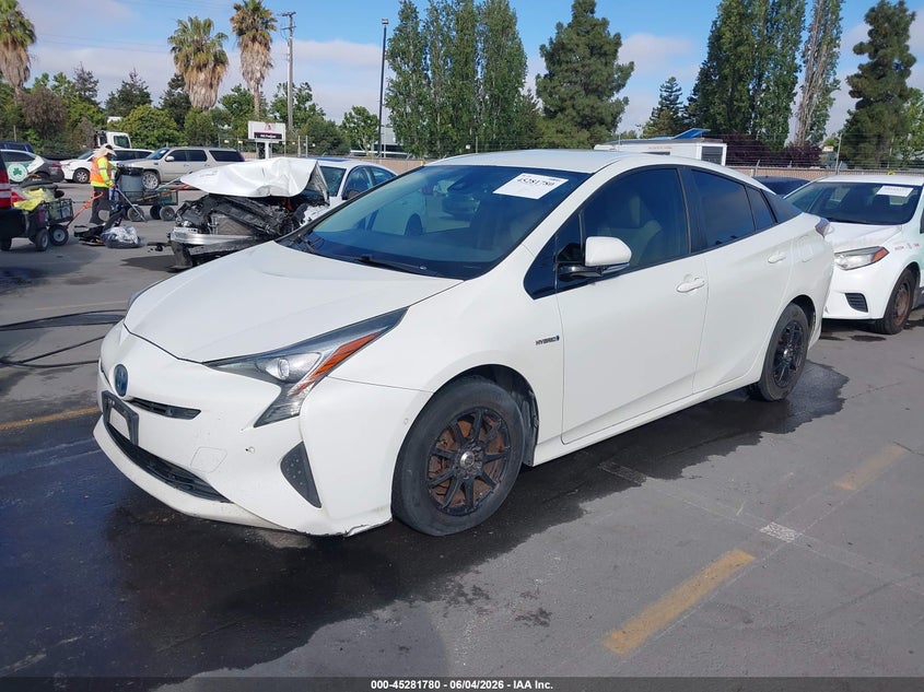 Vin: jtdkbrfu4h3566450, lot: 45779604, toyota prius two 20172