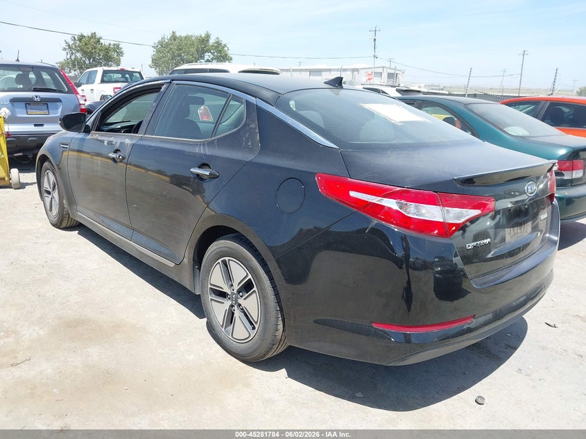 Vin: knagm4ad8c5017466, lot: 45779608, kia optima hybrid ex 20123