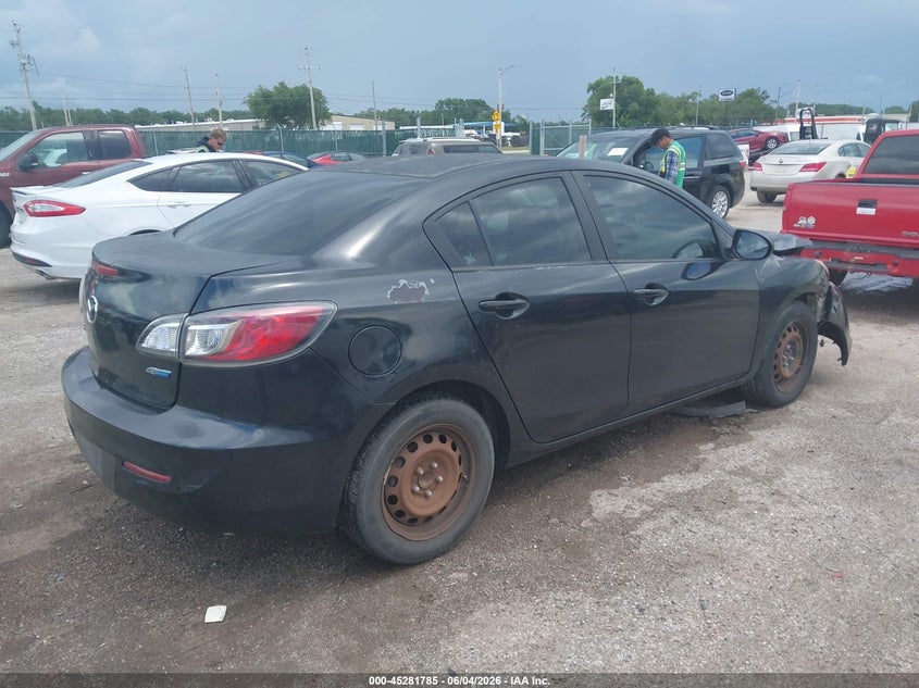 Vin: jm1bl1u78d1746175, lot: 45779609, mazda mazda3 i sport 20134