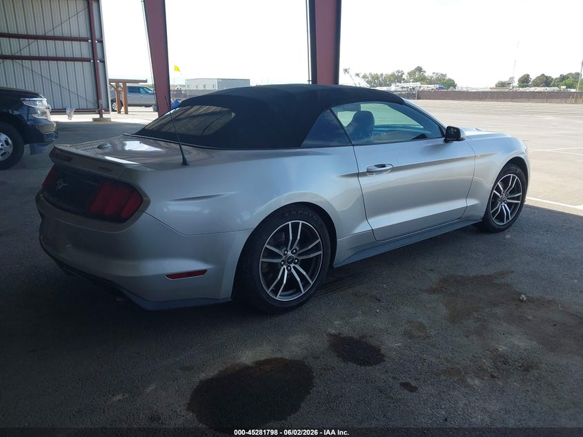 Vin: 1fatp8uh7h5295173, lot: 45779622, ford mustang ecoboost premium 20174
