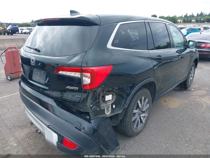2019 Honda Pilot Ex-L VIN: 5FNYF6H54KB051476 Lot: 45281846