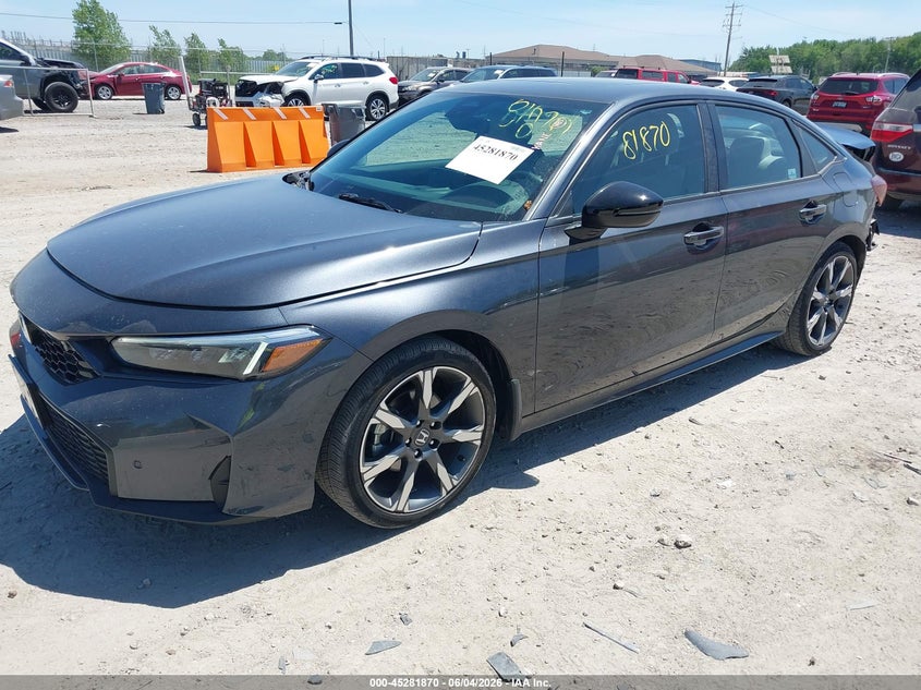 Vin: 2hgfe4f89sh309580, lot: 45779694, honda civic hybrid sport/sport touring 20252