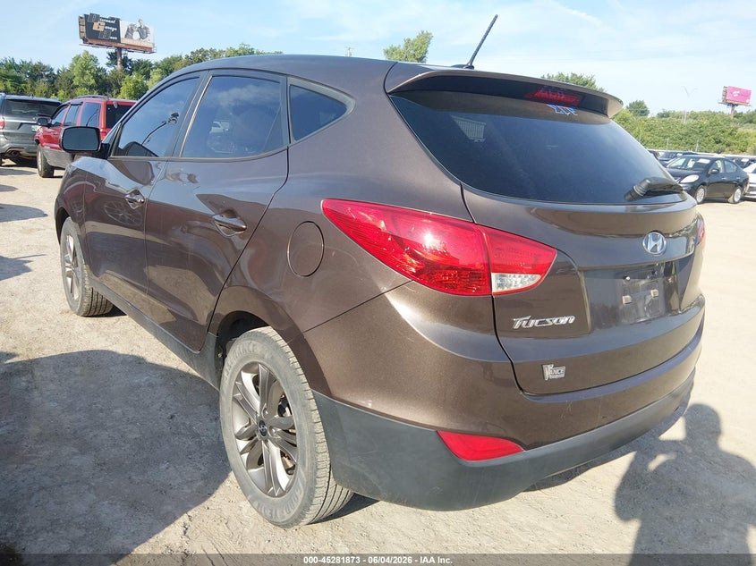 Vin: km8jt3af4eu805060, lot: 45779697, hyundai tucson gls 20143