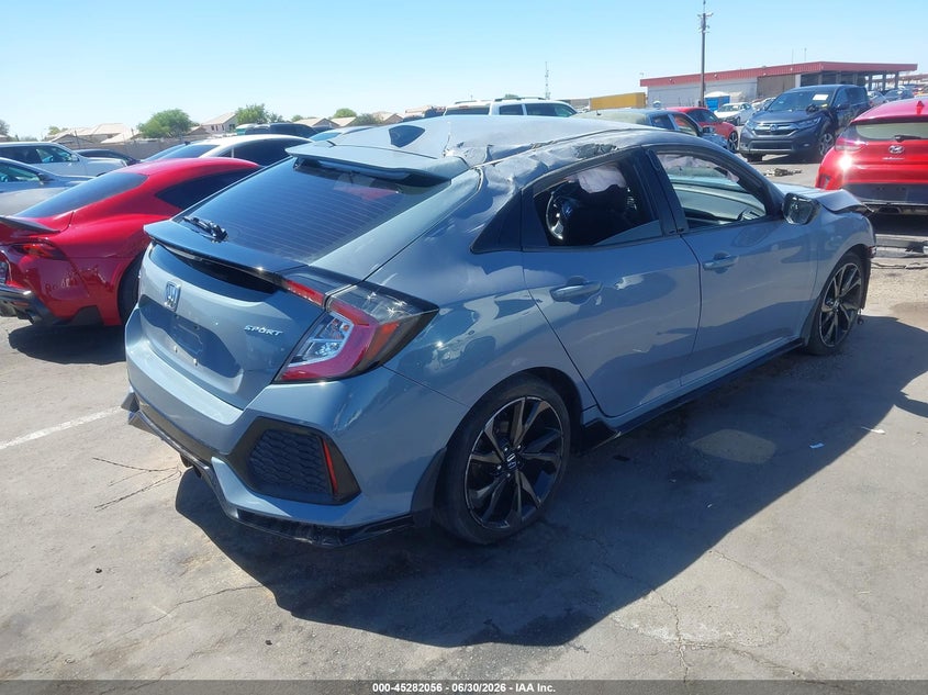 2019 HONDA CIVIC VIN SHHFK7H43KU223818 nuotrauka 4