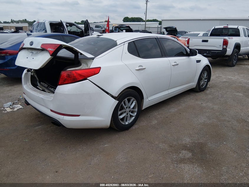 Vin: knagm4a73d5301308, lot: 45779907, kia optima lx 20134
