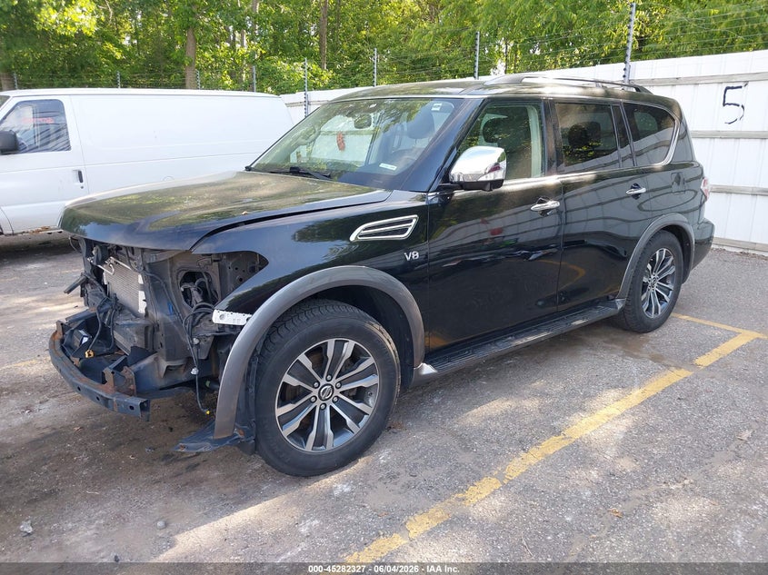 Vin: jn8ay2nc9j9558426, lot: 45780163, nissan armada platinum/sl/sv 20182