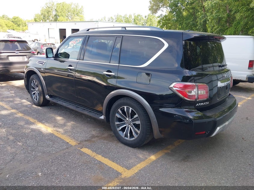 Vin: jn8ay2nc9j9558426, lot: 45780163, nissan armada platinum/sl/sv 20183