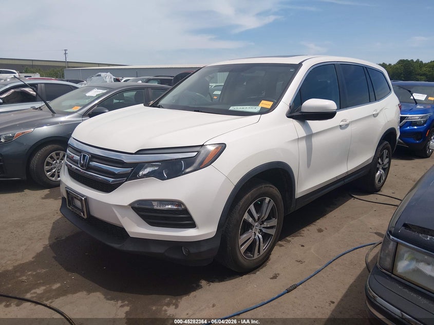 Vin: 5fnyf6h59hb004596, lot: 45780200, honda pilot ex-l 20172