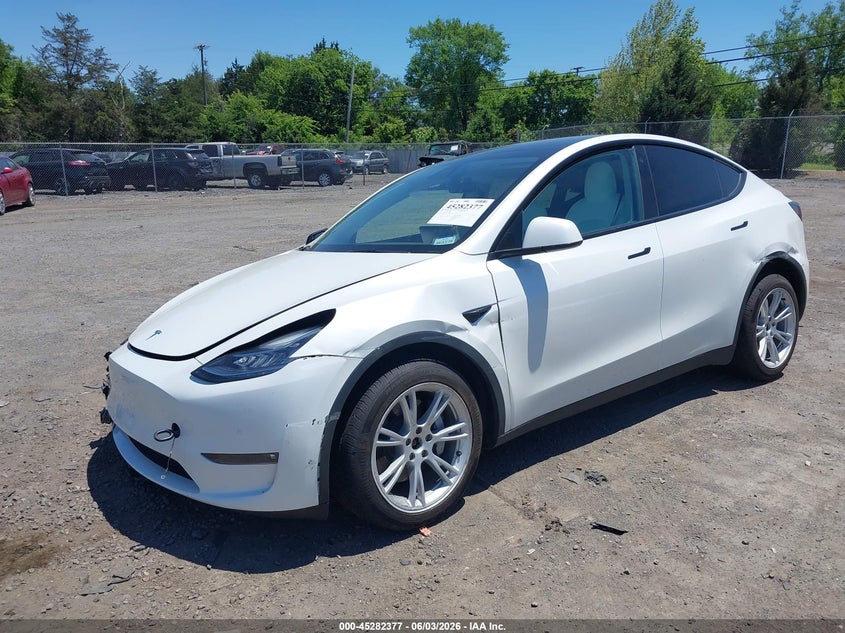 Vin: 7saygdee4nf440065, lot: 45780213, tesla model y long range dual motor all-wheel drive 20222