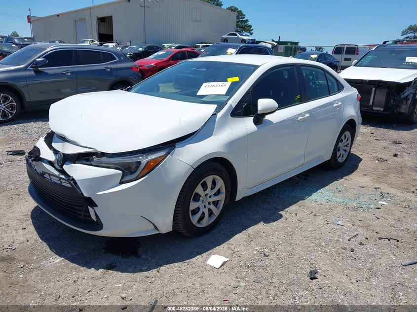 Vin: jtdbcmfe5pj011848, lot: 45780221, toyota corolla hybrid le 20232