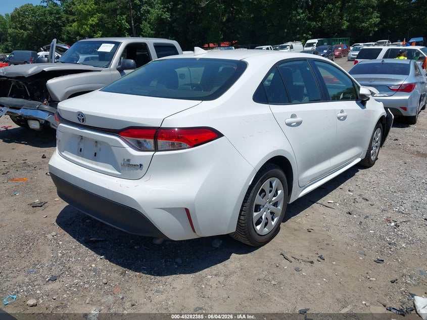 Vin: jtdbcmfe5pj011848, lot: 45780221, toyota corolla hybrid le 20234