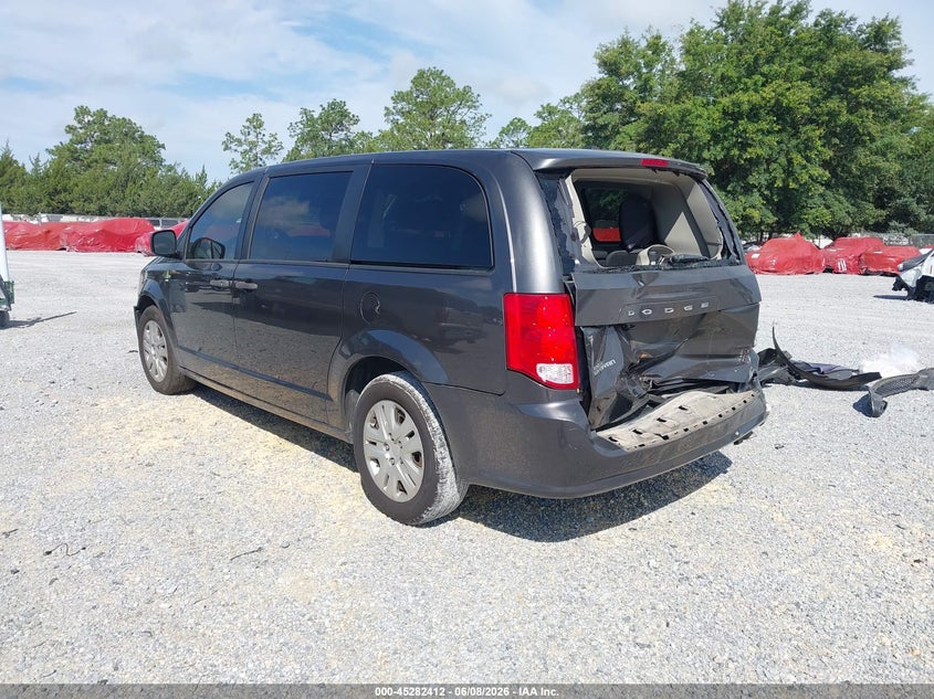Vin: 2c4rdgbg2kr684606, lot: 45780248, dodge grand caravan se 20193