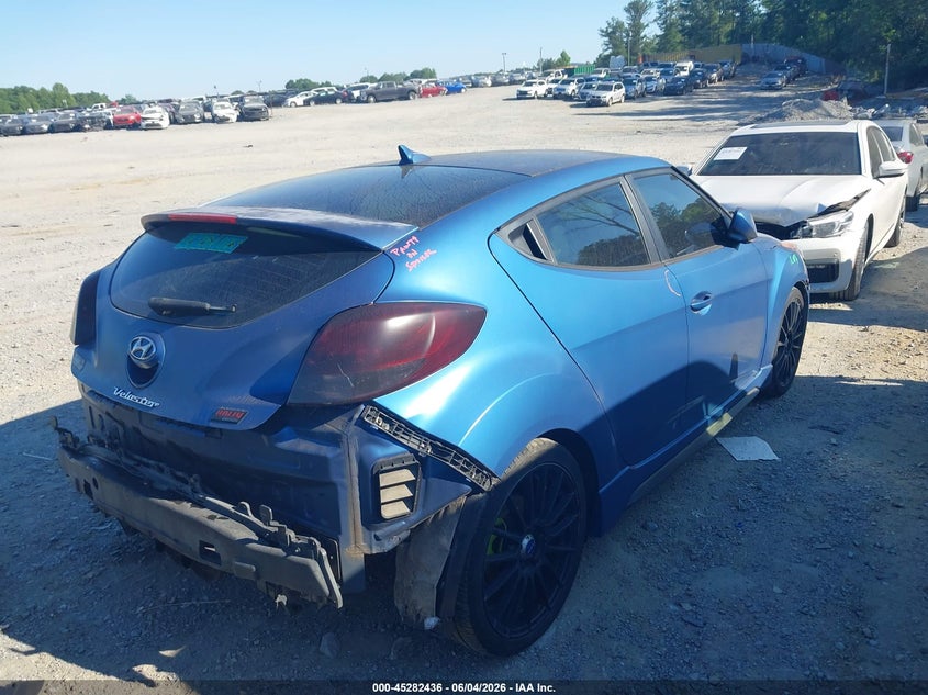 Vin: kmhtc6ae2gu260254, lot: 45780272, hyundai veloster turbo rally edition 20164