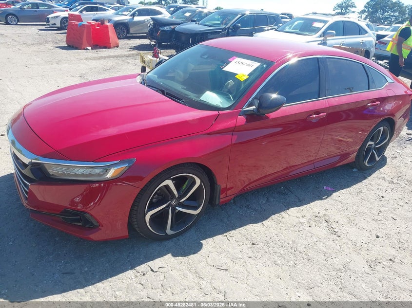Vin: 1hgcv1f4xma119187, lot: 45780317, honda accord sport special edition 20212