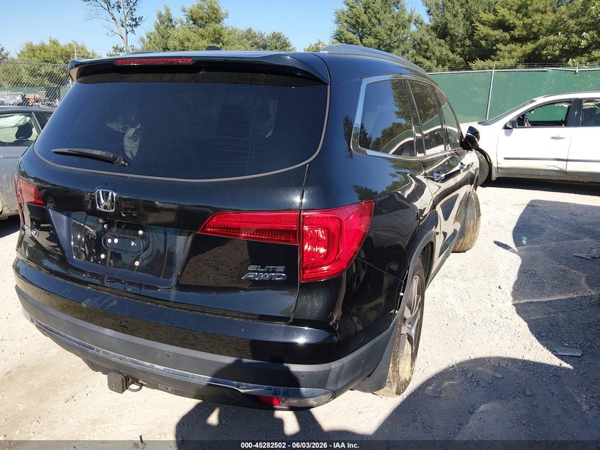 Vin: 5fnyf6h09hb035898, lot: 45780339, honda pilot elite 20174