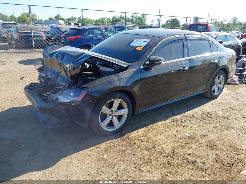 Vin: 1vwbp7a32cc043499, lot: 45780344, volkswagen passat 2.5l se 20122