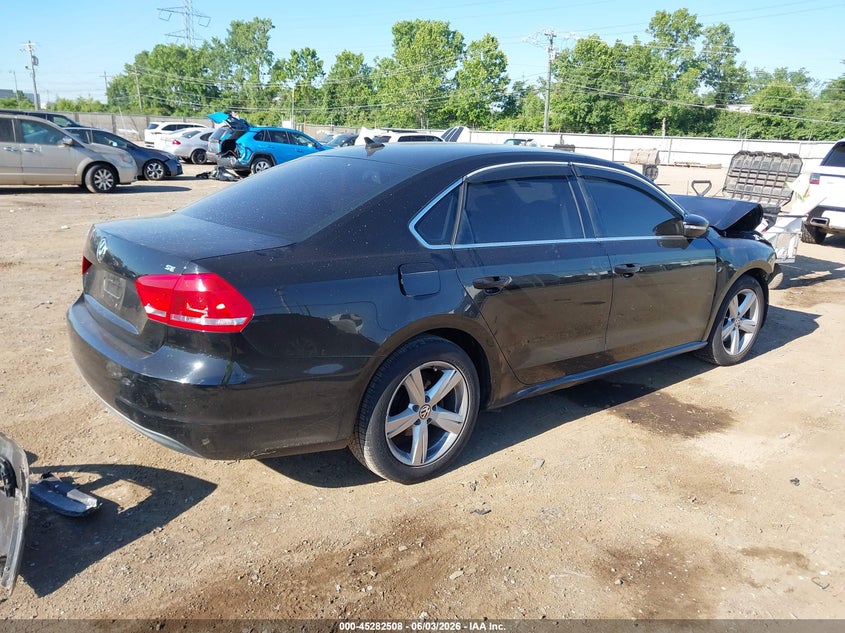 Vin: 1vwbp7a32cc043499, lot: 45780344, volkswagen passat 2.5l se 20124