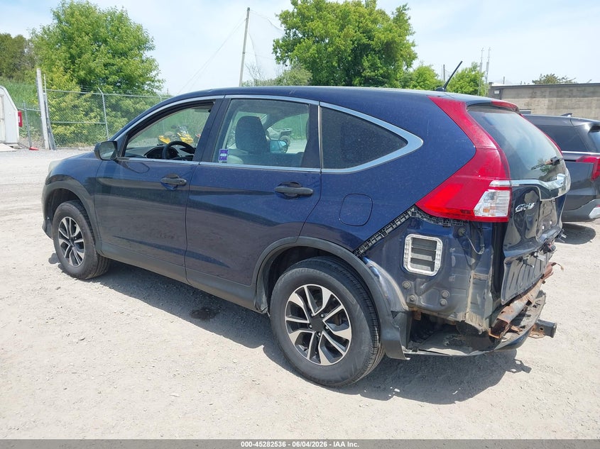 Vin: 5j6rm4h3xfl131827, lot: 45780372, honda cr-v lx 20153