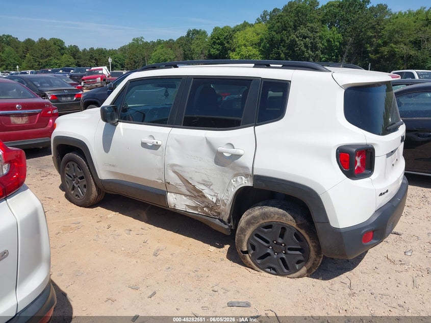Vin: zaccjbabxjph71891, lot: 45780386, jeep renegade upland edition 4x4 20183