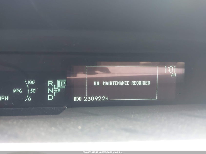2010 TOYOTA PRIUS HATCHBACK 1.8L I-4 DOHC, VVT, 98HP