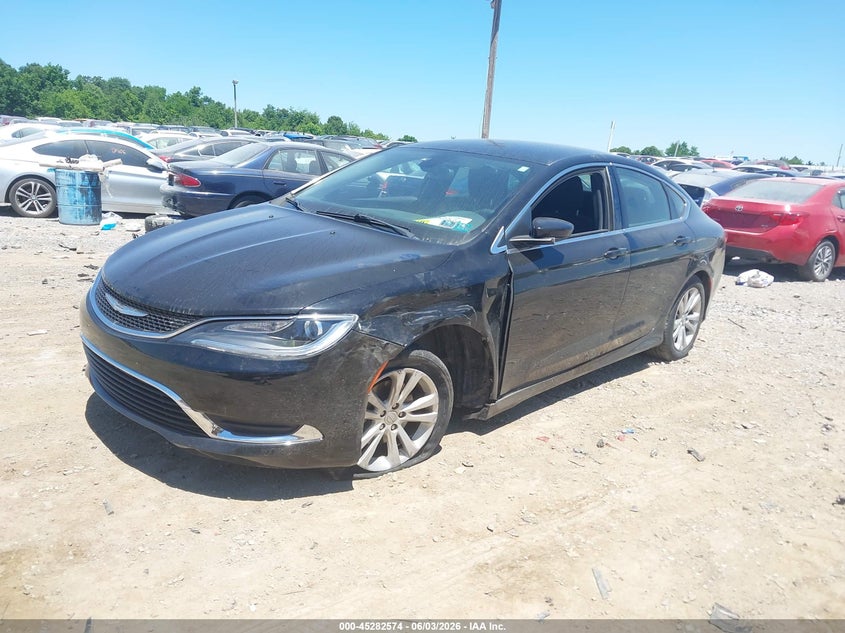 Vin: 1c3cccab8fn571869, lot: 45780410, chrysler 200 limited 20152