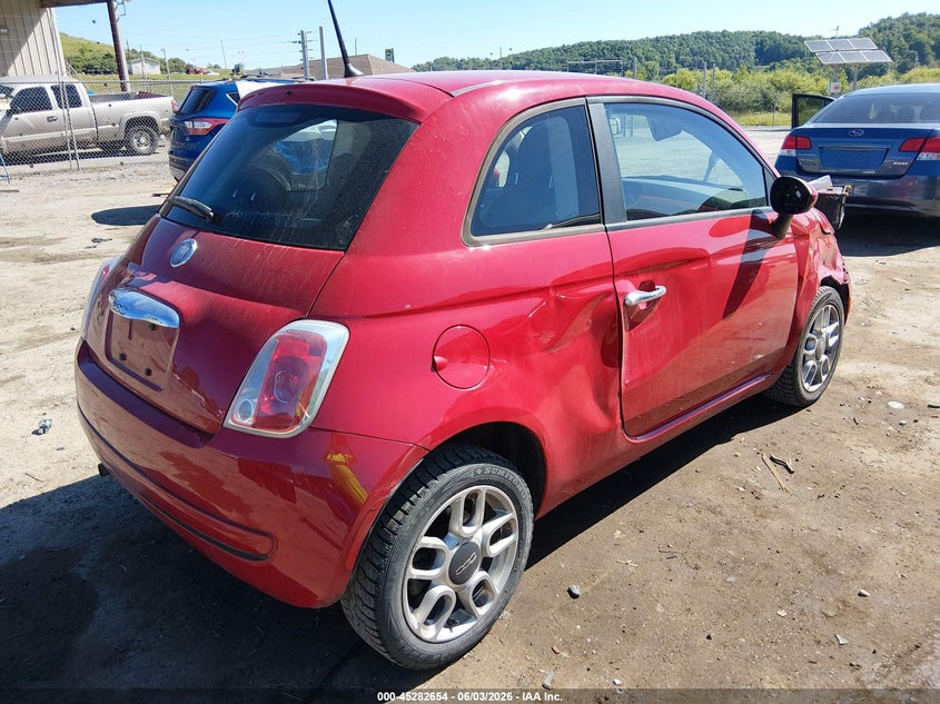 Vin: 3c3cffar4ct125137, lot: 45780490, fiat 500 pop 20124