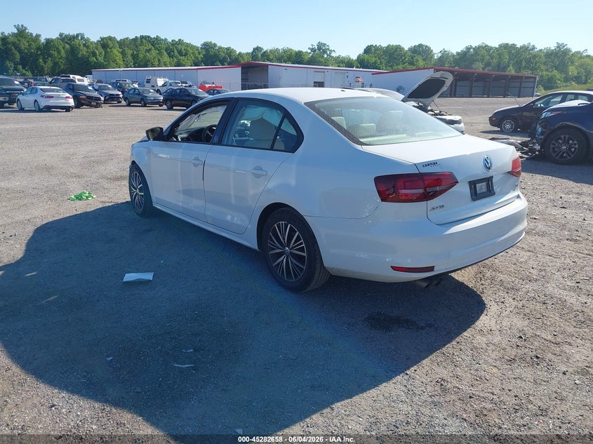 Vin: 3vwdb7aj7jm206021, lot: 45780494, volkswagen jetta 1.4t se/1.4t wolfsburg edition 20183