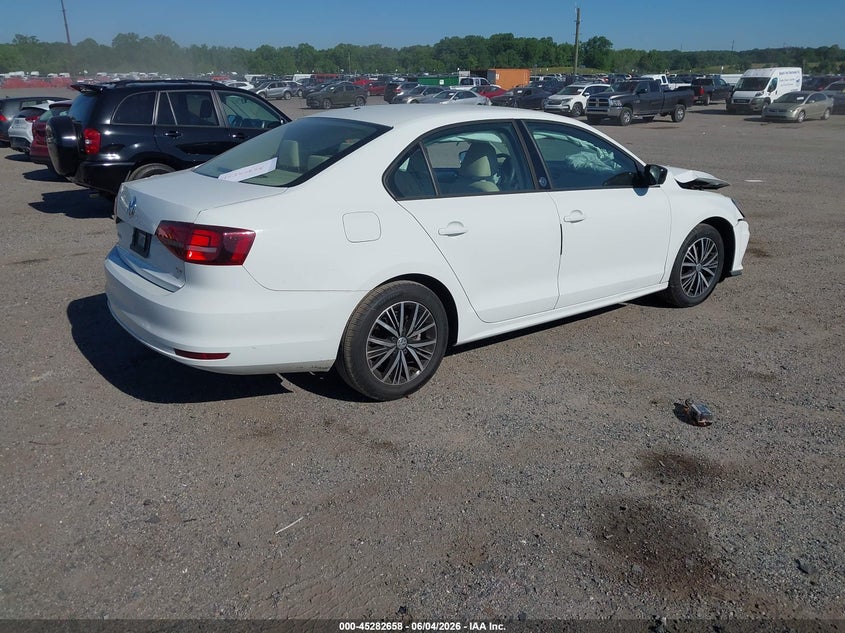 Vin: 3vwdb7aj7jm206021, lot: 45780494, volkswagen jetta 1.4t se/1.4t wolfsburg edition 20184