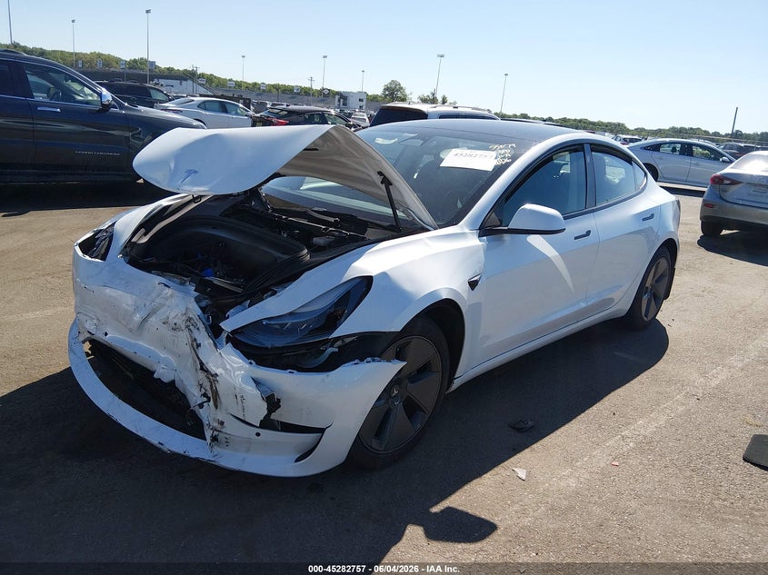 Vin: 5yj3e1ea3nf323280, lot: 45780593, tesla model 3 rear-wheel drive 20222