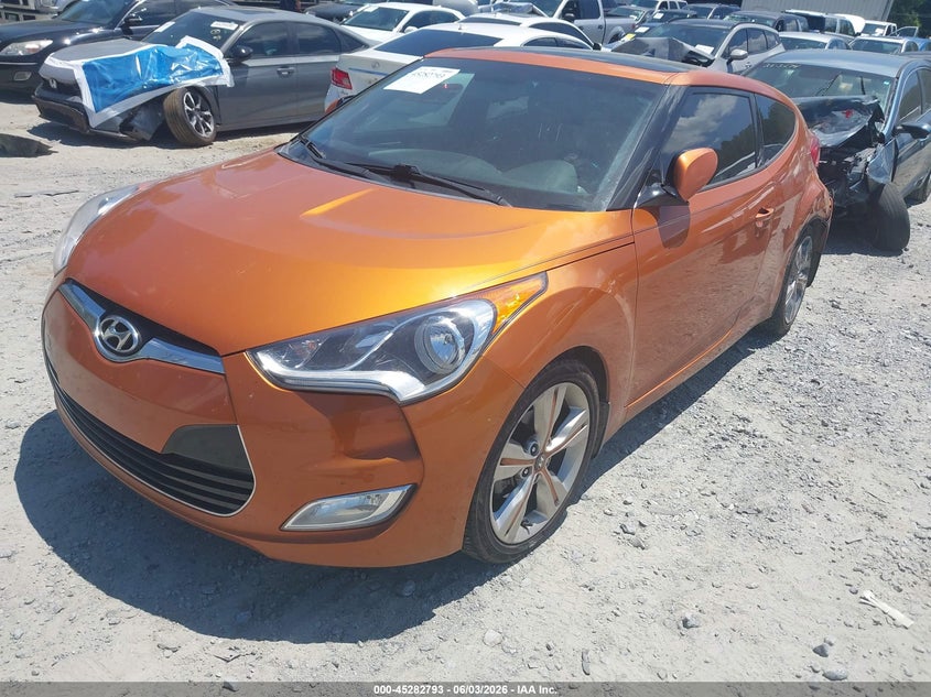 Vin: kmhtc6ad4gu293845, lot: 45780630, hyundai veloster 20162