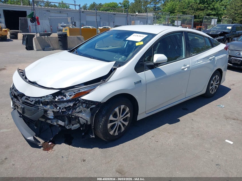 Vin: jtdkamfp8m3189938, lot: 45780670, toyota prius prime xle 20212