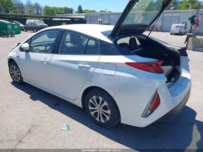 Vin: jtdkamfp8m3189938, lot: 45780670, toyota prius prime xle 20213