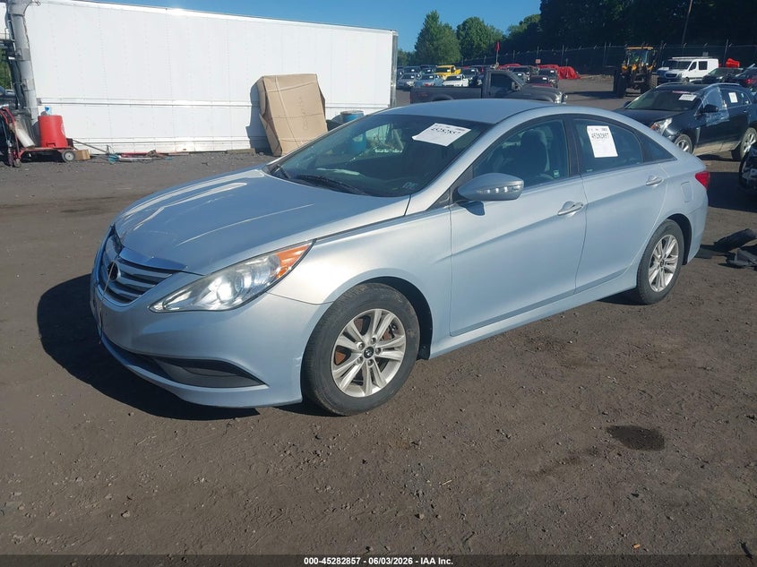 Vin: 5npeb4ac6eh850449, lot: 45780693, hyundai sonata gls 20142