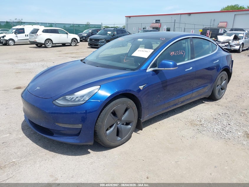 Vin: 5yj3e1eb5kf442162, lot: 45780703, tesla model 3 long range/performance 20192
