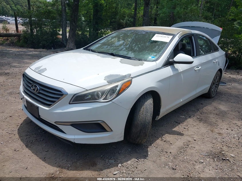 Vin: 5npe24af5gh374207, lot: 45780711, hyundai sonata se 20162