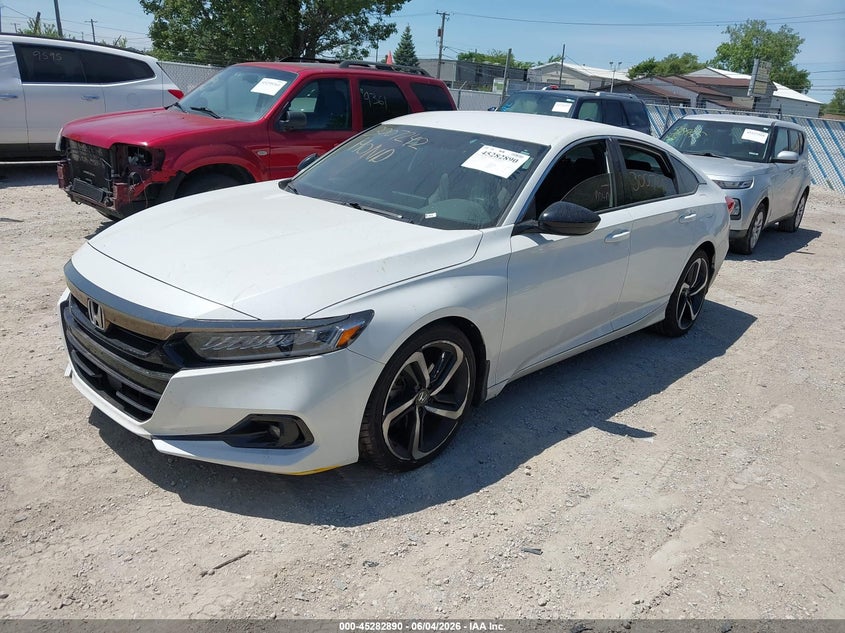 Vin: 1hgcv1f39ma013742, lot: 45780726, honda accord sport 20212