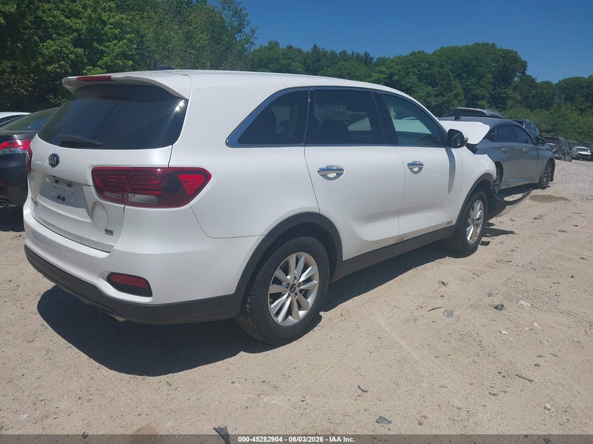 Vin: 5xypgda36kg548155, lot: 45780740, kia sorento 2.4l lx 20194