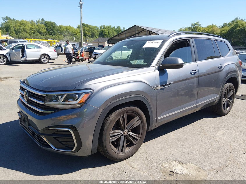 Vin: 1v2rr2ca1mc556690, lot: 45780741, volkswagen atlas 3.6l v6 se w/technology r-line 20212