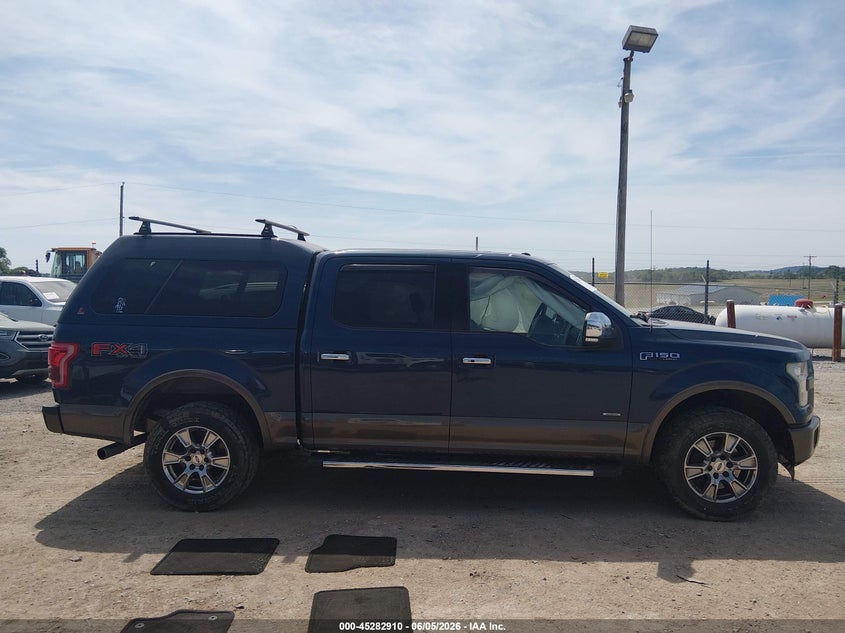 2015 Ford F-150 3.5 King Ranch Lariat Platinum Xl Xlt blue Lot 111045282910 Vin 1FTEW1EG0FFC83246