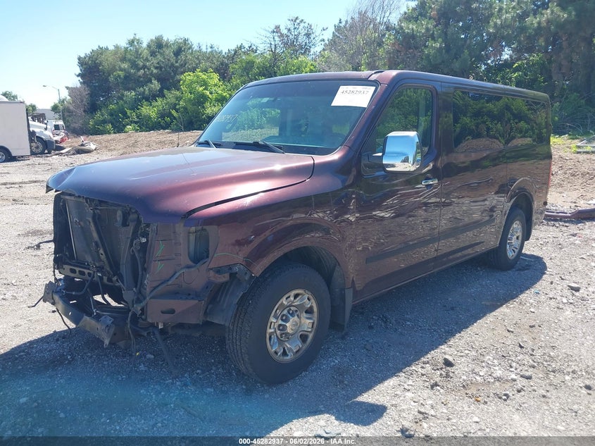 Vin: 5bzaf0aa0dn201870, lot: 45780773, nissan nv passenger nv3500 hd sl v8 20132
