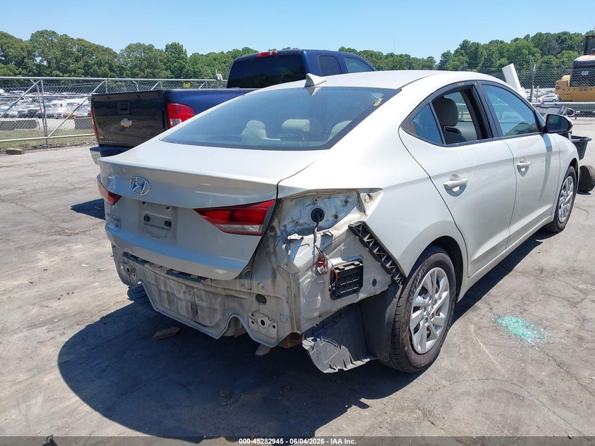 Vin: kmhd74lf9hu330420, lot: 45780781, hyundai elantra se 20174
