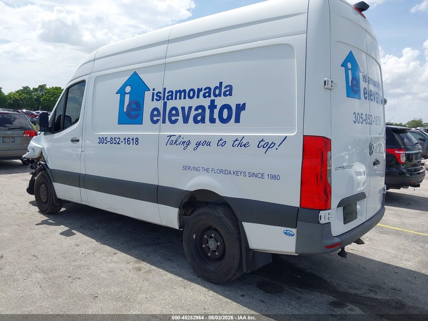 Vin: w1y5dbhy7mt056470, lot: 45780800, mercedes-benz sprinter 3500 high roof i4 20213