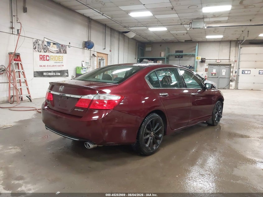 Vin: 1hgcr2f50ea140103, lot: 45780825, honda accord sport 20144
